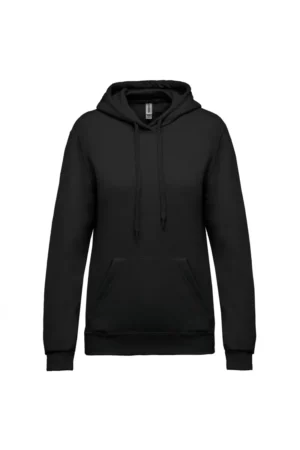 K473 ECO Damessweater met Capuchon Zwart