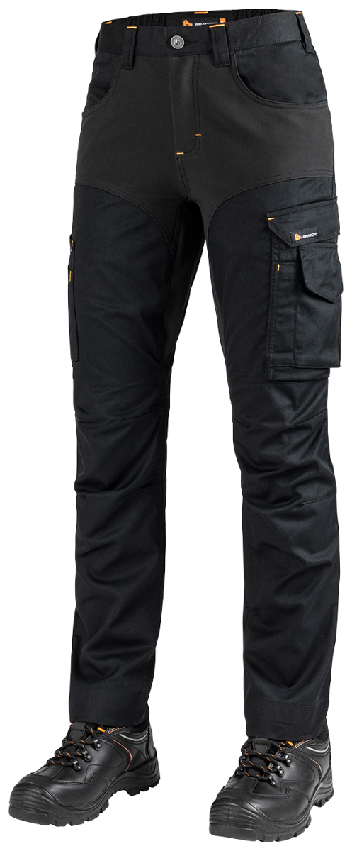 1091PB-W Dames Stretch Service Werkbroek Zwart