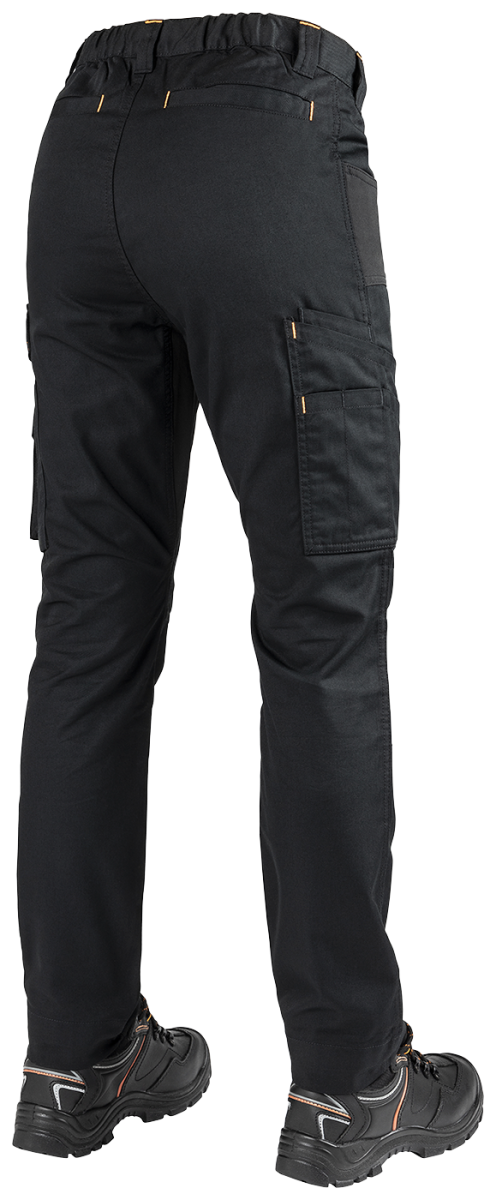 1091PB-W Dames Stretch Service Werkbroek Zwart